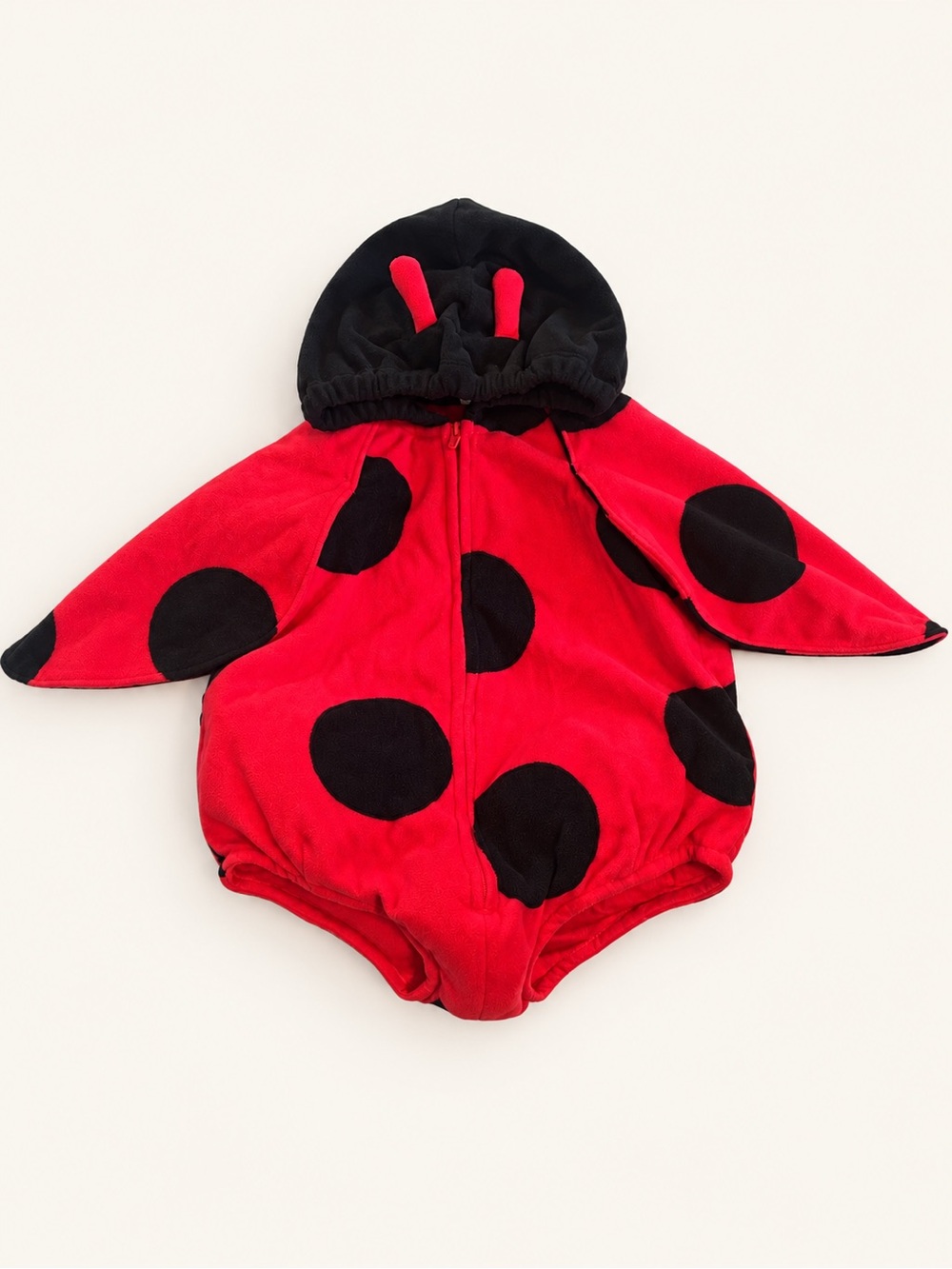 Baby Red Ladybug One-Piece Costume with Hood